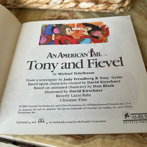 An American Tail: Tony & Fievel: McDonalds 1986 - Picture 5 of 6
